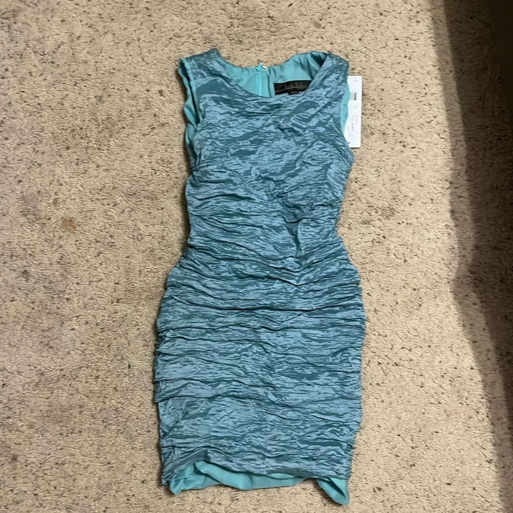 nicole miller blue bodycon dress. BRAND NEW WITH TAGS, NEVER BEEN WORN!!!